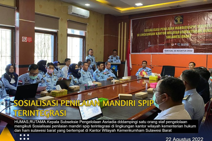 Sosialisasi Mandiri Sistem Pengendalian dan Intenal Pemerintah (SPIP) Oleh Kantor Wilayah Kementerian Hukum dan HAM Sulawesi Barat