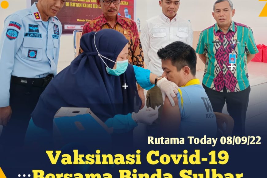 Pelaksanaan Vaksinasi Tahap Tiga Bagi Warga Binaan Pemasyarkaatan Rutan Mamuju Bersama Badan Intelijen Negara Sulawesi Barat