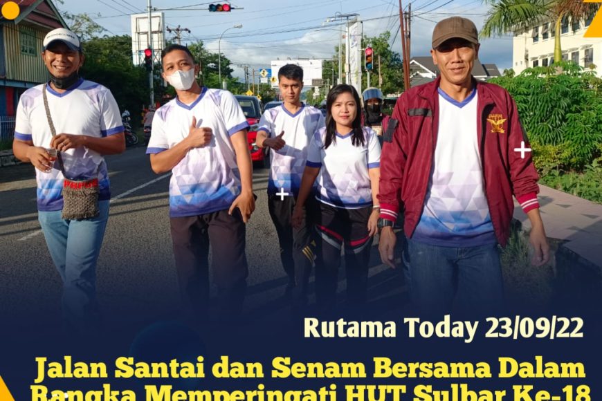 Jalan Santai dan Senam Bersama Dalam Rangka Memperingati HUT Sulawesi Barat Ke-18