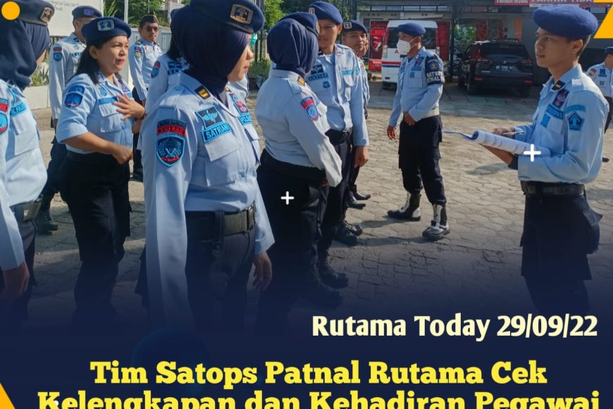 Tim Satops Patnal Rutama Cek Kelengkapan dan Kehdiran Pegawai