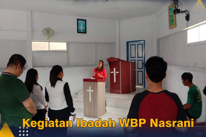Kegiatan ibadah WBP Nasrani