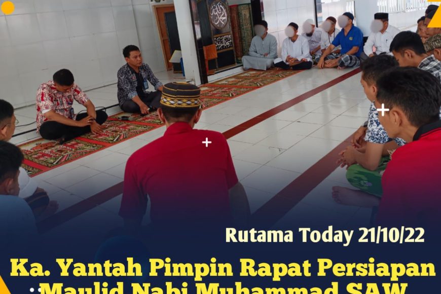 Kasubsie Yantah Pimpin Rapat Persiapan Kegiatan Maulid Nabi Muhammad SAW